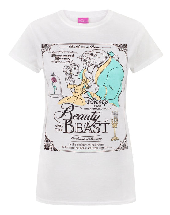 Disney Beauty And The Beast Poster Women's T-Shirt