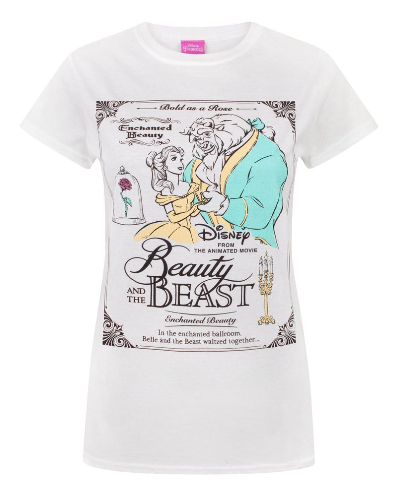 Disney Beauty And The Beast Poster Women's T-Shirt