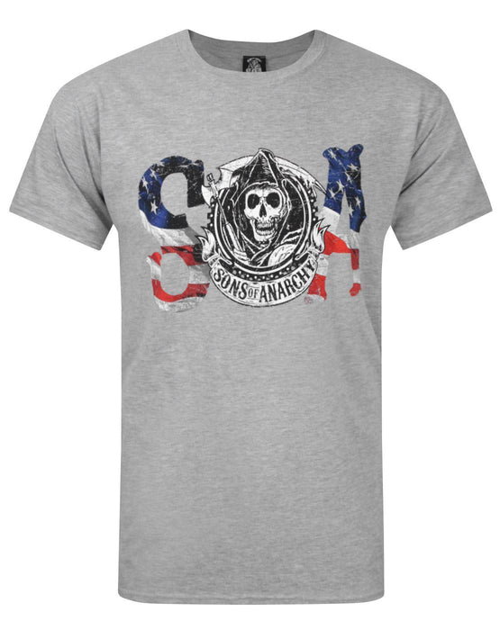 Sons Of Anarchy Flag Men's T-Shirt