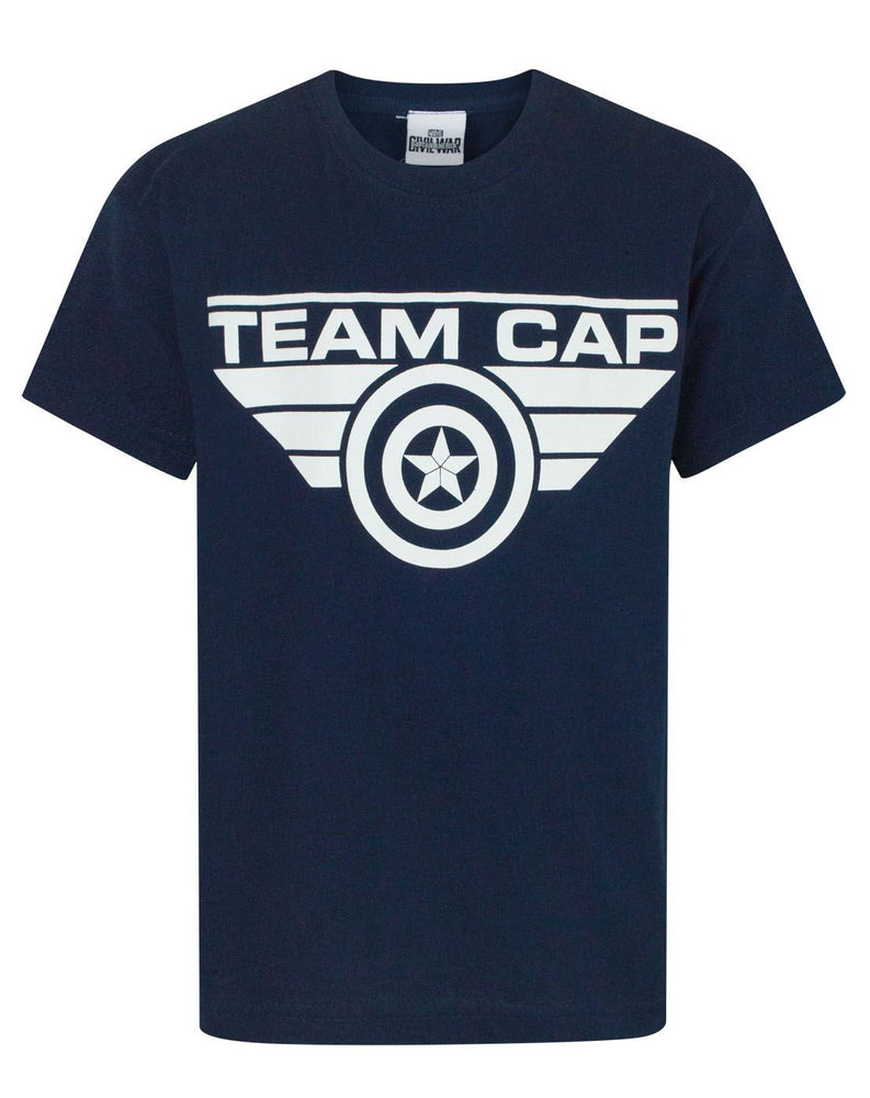Captain America Civil War Team Cap Boy's T-Shirt