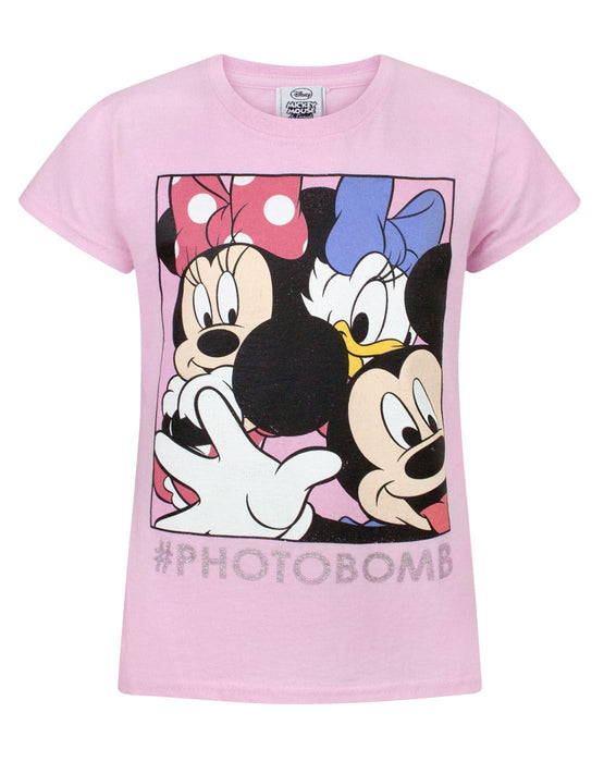 Disney Mickey Mouse Photo Bomb Girl's T-Shirt