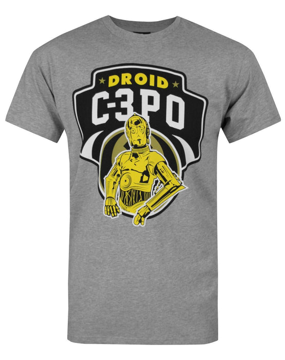Star Wars C-3PO Droids Men's Grey T-Shirt