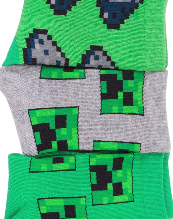 Minecraft Assorted 3 Pack Boy's Socks