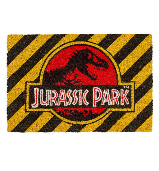 Jurassic Park Warning Door Mat