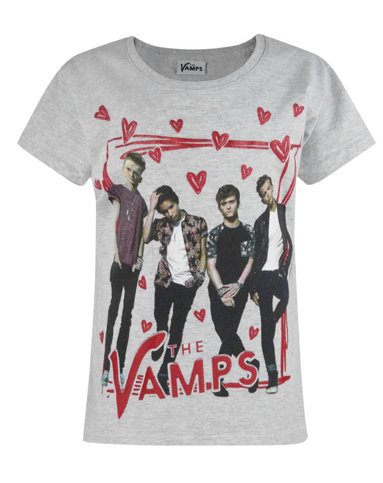 The Vamps Group Band Girl's Grey T-Shirt