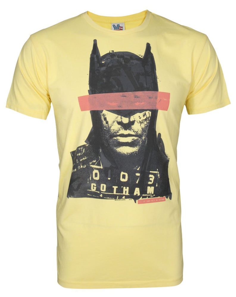 Junk Food Batman Mugshot Men's T-Shirt