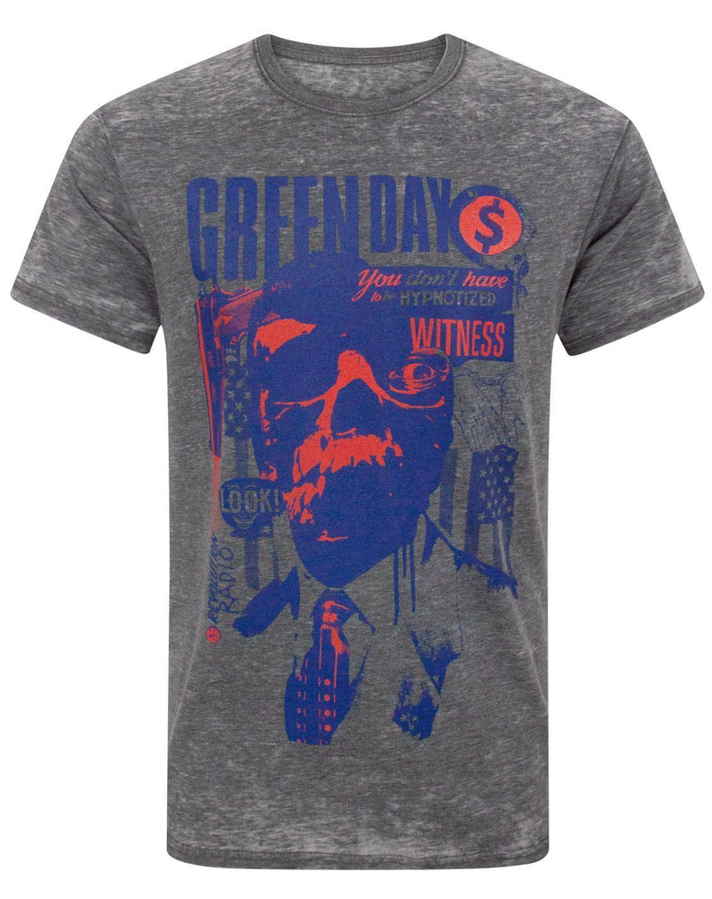Green Day Revolution Radio Burn Out Men's T-Shirt