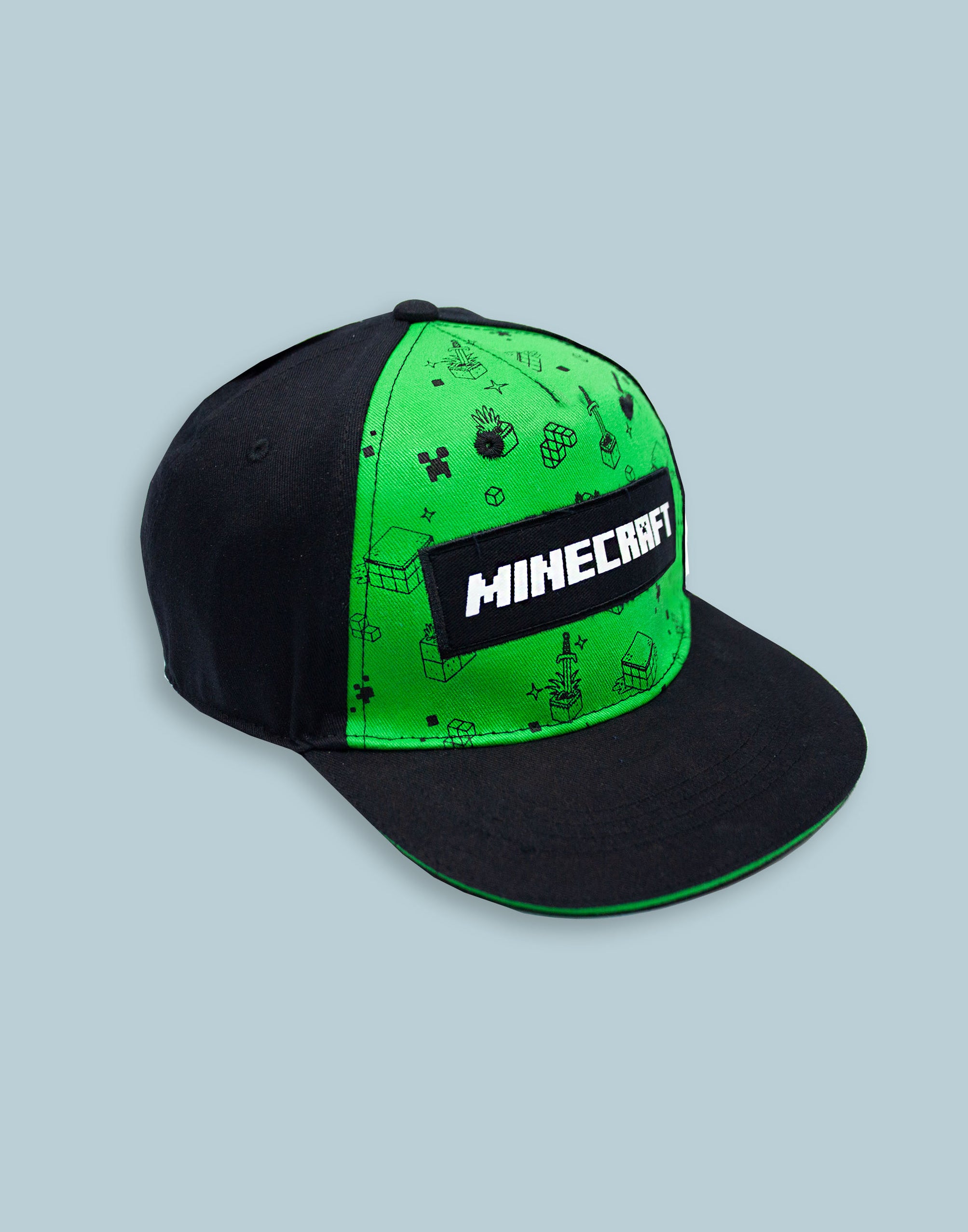 Top Minecraft Cap Minecraft Creeper All Over Print Boys/Youth Snapback Cap — Vanilla ...