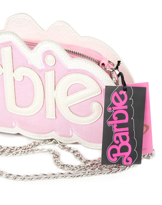 Barbie Logo Hot Pink Fuzzy Mini Crossbody Bag Clutch Purse Hot Topic | eBay