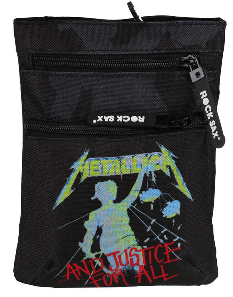 Rock Sax Metallica Justice For All Black Band Body Bag
