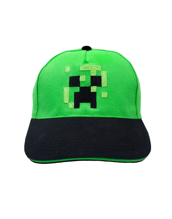 Minecraft Creeper Face Boys/Youth Snapback Baseball Cap