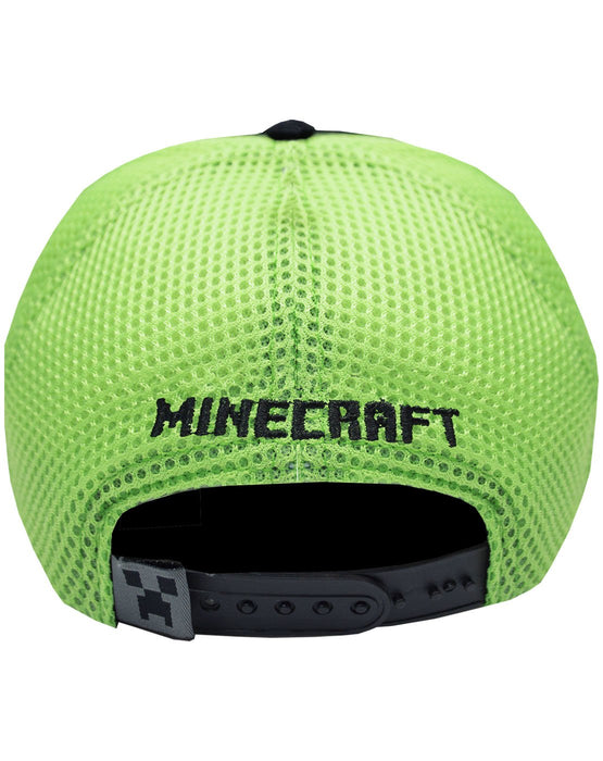 Minecraft Creeper Mesh Hat Boys/Youth Baseball Cap