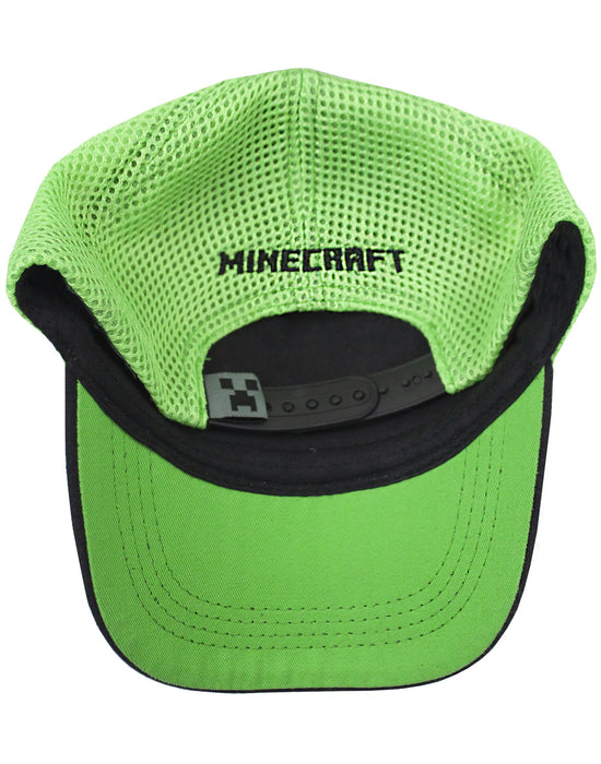 Minecraft Creeper Mesh Hat Boys/Youth Baseball Cap