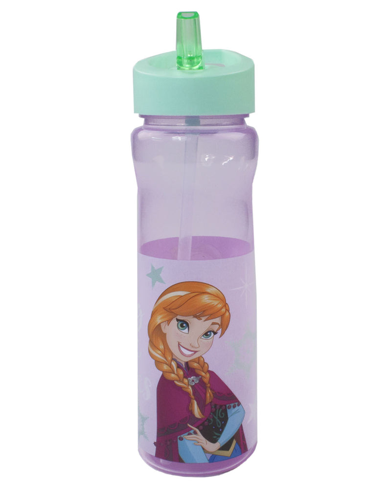 Disney Frozen Queen Elsa Lilac Shimmer Sequin 600ml Sports Bottle