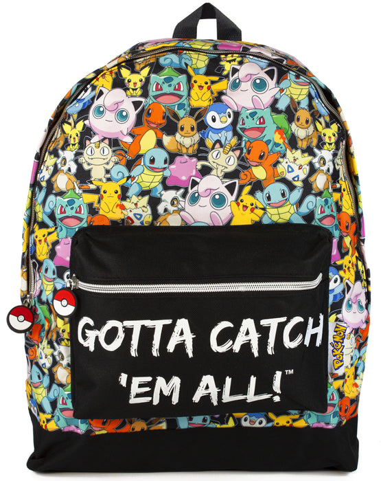  Our cool bag is the perfect way to stay stylish on the move. Featuring Pokemon characters from the popular game and Pokemon Go apps, our epic bag comes in a bold black and is perfect for gamers.