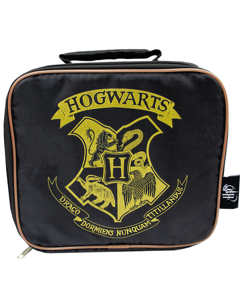 Harry Potter Lunch Box Hogwarts Reversible Sequin Insulated Lunch Bag Tote  *NEW