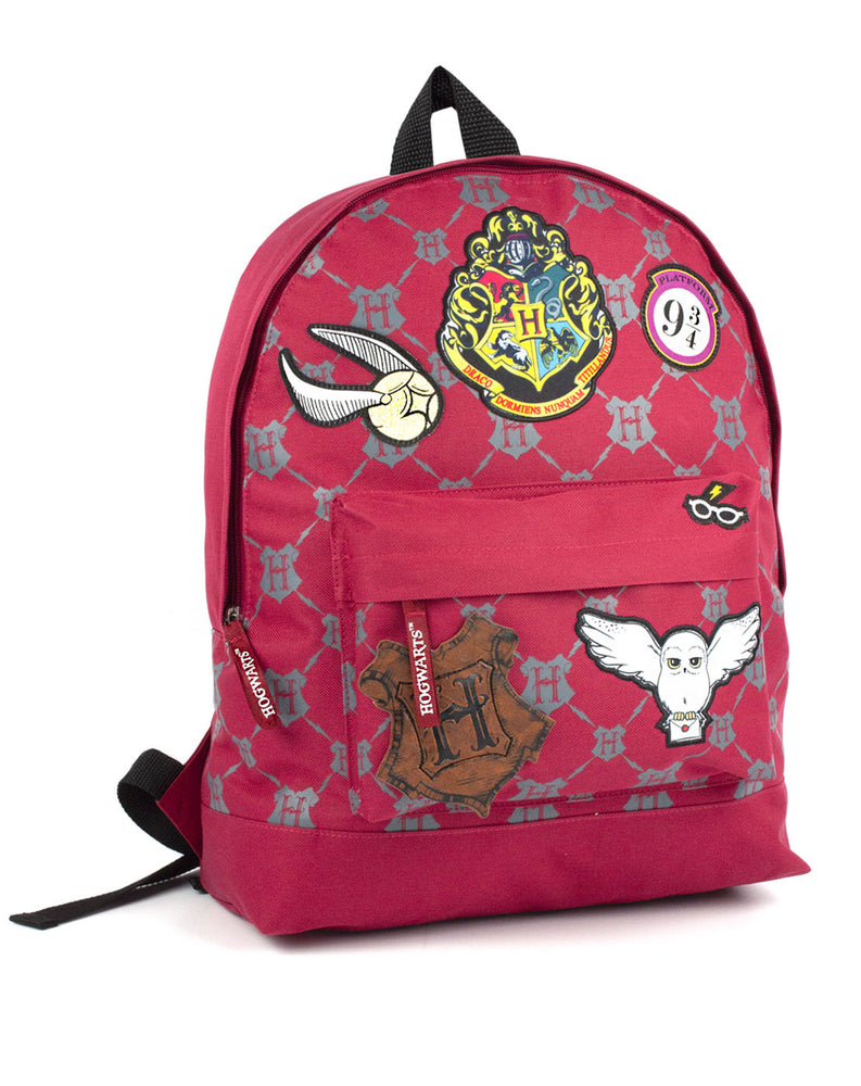 harry potter patch mini backpack Harry Potter Hogwarts Patch Badges Backpack — Vanilla Underground