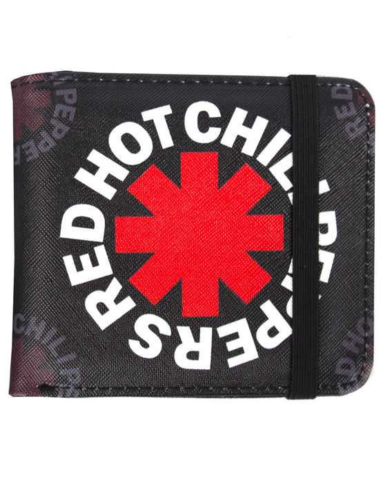 Rock Sax Red Hot Chilli Peppers Asterisk Logo Rock Band Music History Wallet Money Holder Coins Notes Cards Official Band Merch Unisex Adults Unisex Kids Men's Women's Boys Girls 