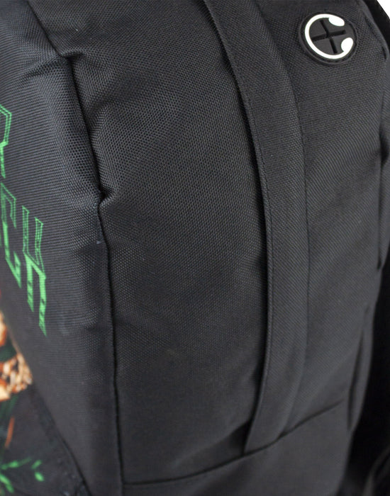 Rock Sax Five Fingered Death Punch Day Of Dead Album Band Music Rock 'n' Roll Pop Saxophone Backpack Bag Rucksack School Luggage Zip Up Unisex Adults Women's Men's Black Green 