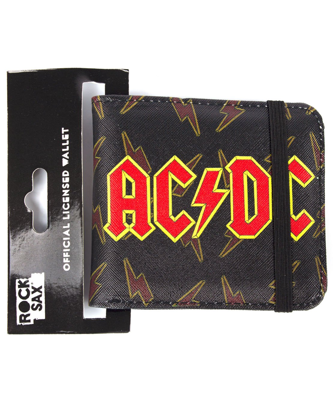 Rock Sax AC/DC Lightning Logo Print Wallet Official Band Merch ...