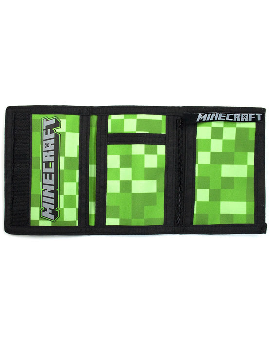 Minecraft Creeper Face Wallet 15cm x 10cm — Vanilla Underground