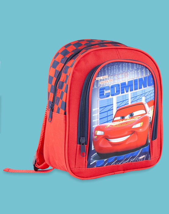 Disney Pixar Cars Lightning Mcqueen Kid's Red School Backpack