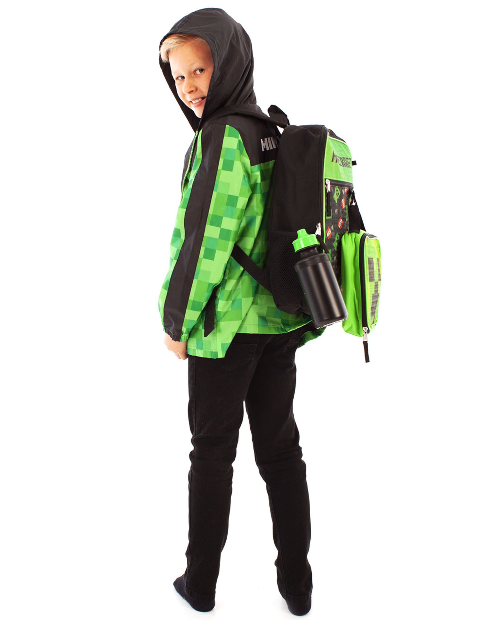 Minecraft Creeper & TNT 5 Piece Backpack Set — Vanilla Underground