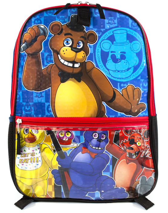 Five Nights At Freddy's 16 School Backpack Lunch Box Water Bottle 5pc–  Seven Times Six