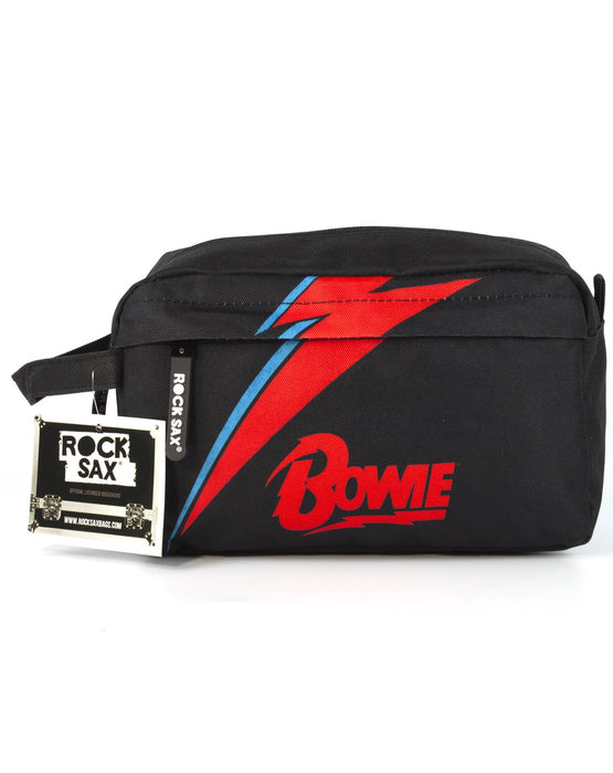 Rock Sax David Bowie Lightning Wash Bag - Black