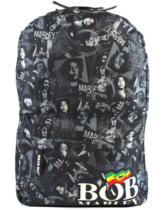 Rock Sax Bob Marley Collage Backpack