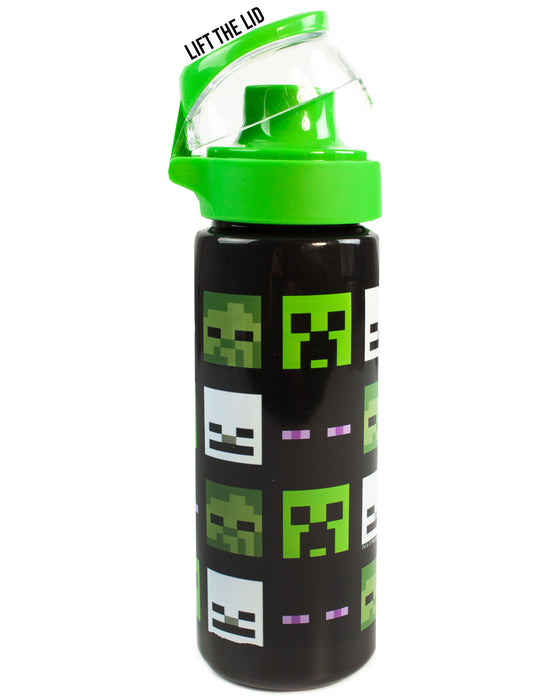 Shop Minecraft Creeper Sports Bottle For Gamers