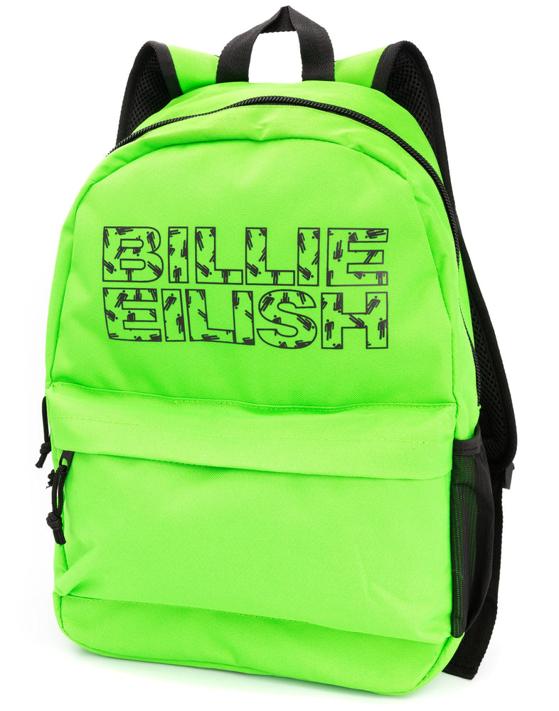 Billie Eilish Backpack Rock Sax Blohsh Bad Guy Music Green Rucksack School Bag