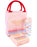 Wonder Woman Rectangular Tote Style 3 Piece Lunch Bag Pink