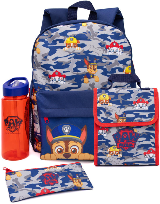 PAW Patrol 4 Piece Lunch Bag Backpack Set Boys