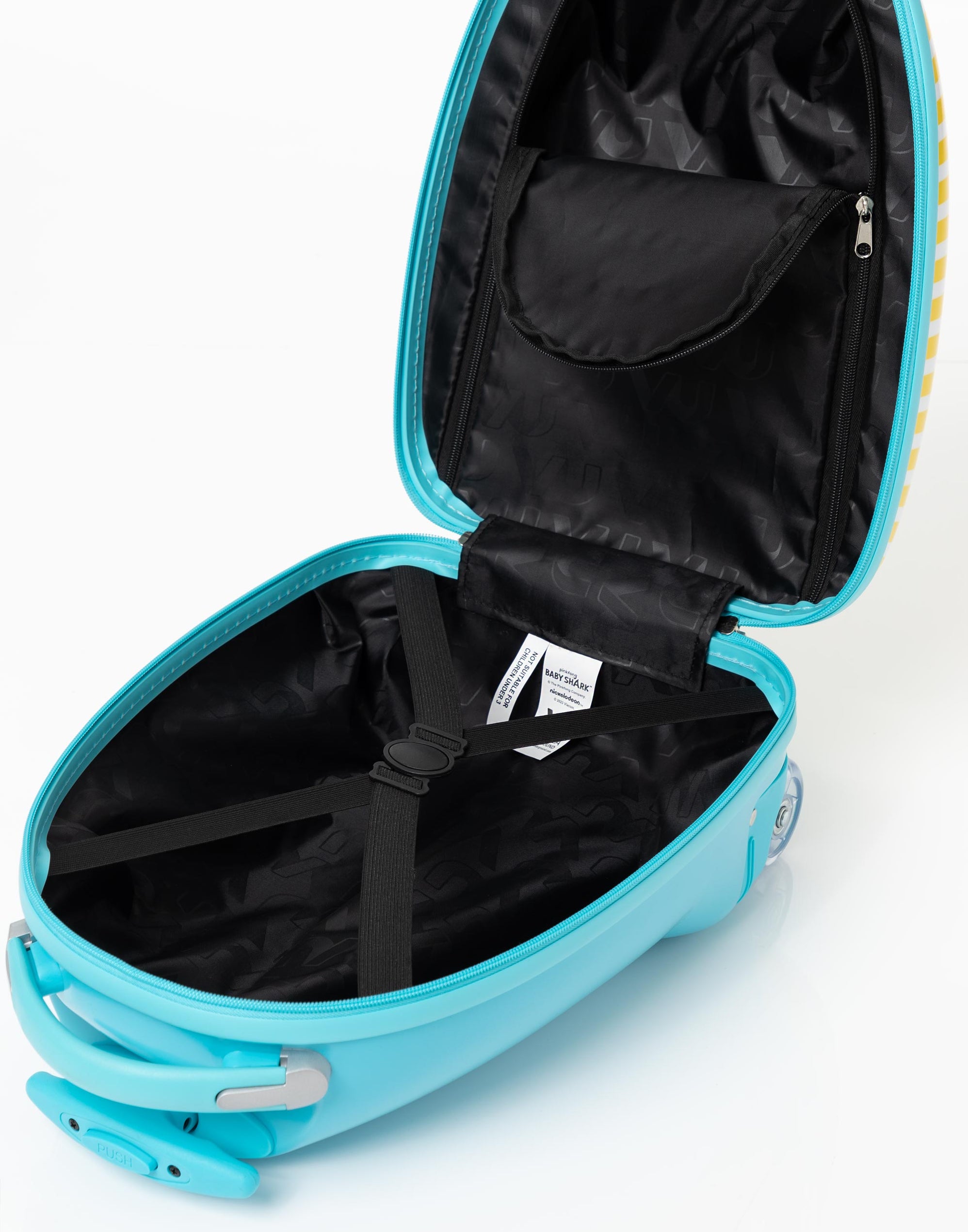 Baby Shark Kids Blue Yellow Suitcase — Vanilla Underground