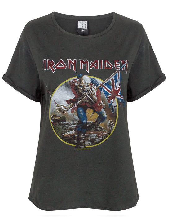 Amplified Iron Maiden Trooper Women's Boyfriend Fit T-Shirt