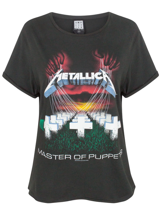 Amplified Metallica Master Of Puppets Women's Boyfriend Fit T-Shirt