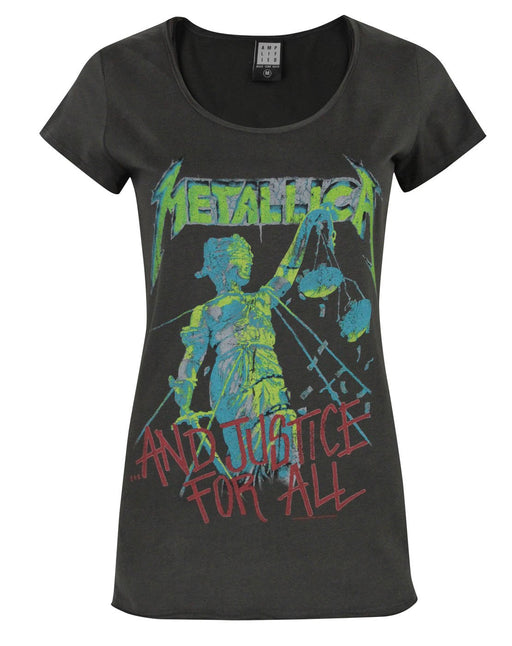 Amplified Metallica Justice For All Women's T-Shirt — Vanilla