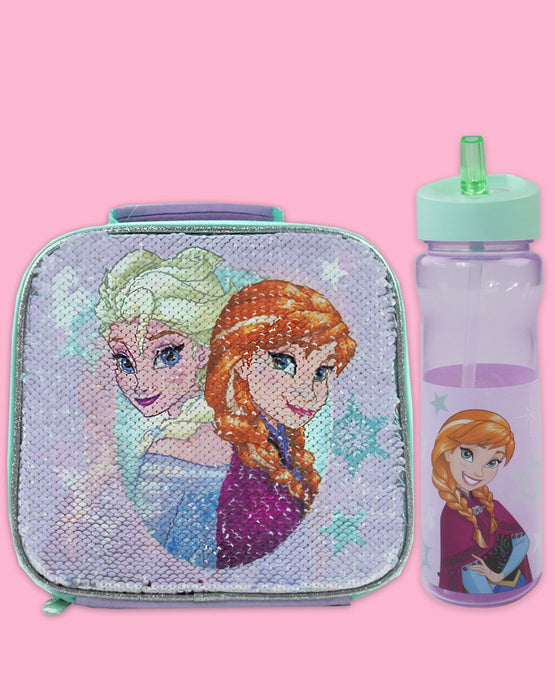 Disney Frozen Shimmer Sequin Lunchbag Set