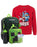 Minecraft Kids Creeper 5 Piece Backpack Set and Like A Boss Sweatshirt Gift Set Bundle