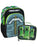 Minecraft 3D Pickaxe Backpack & Creeper Lunch Box Gift Set School Bundle