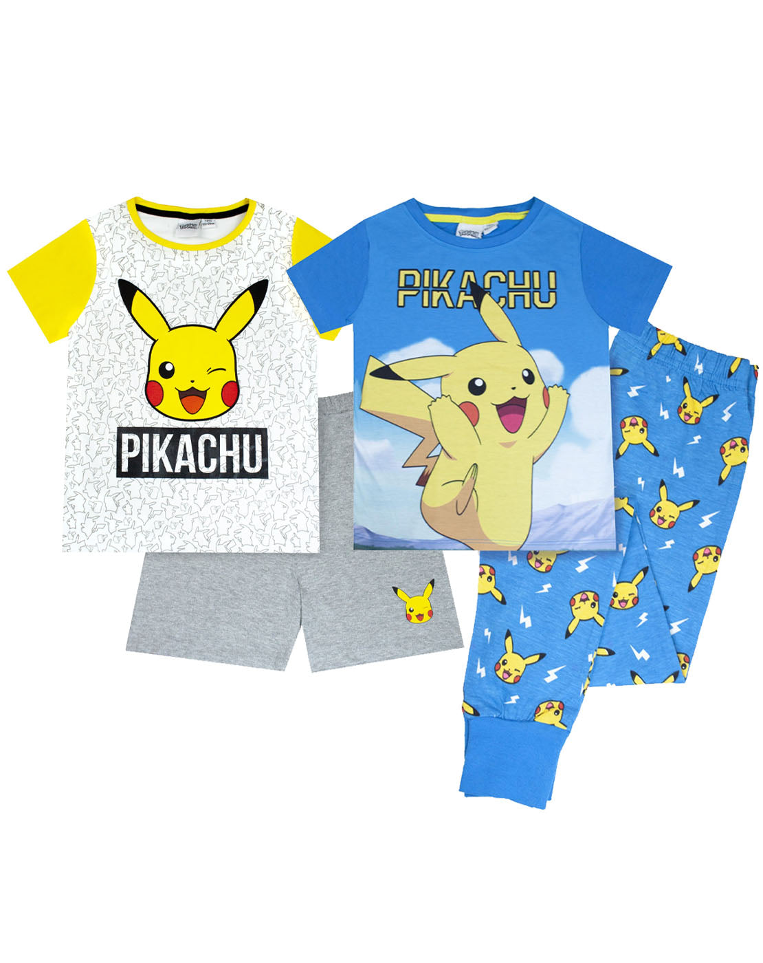 Pokemon Boys Pikachu 2 Pack Pyjamas Bundle — Vanilla Underground