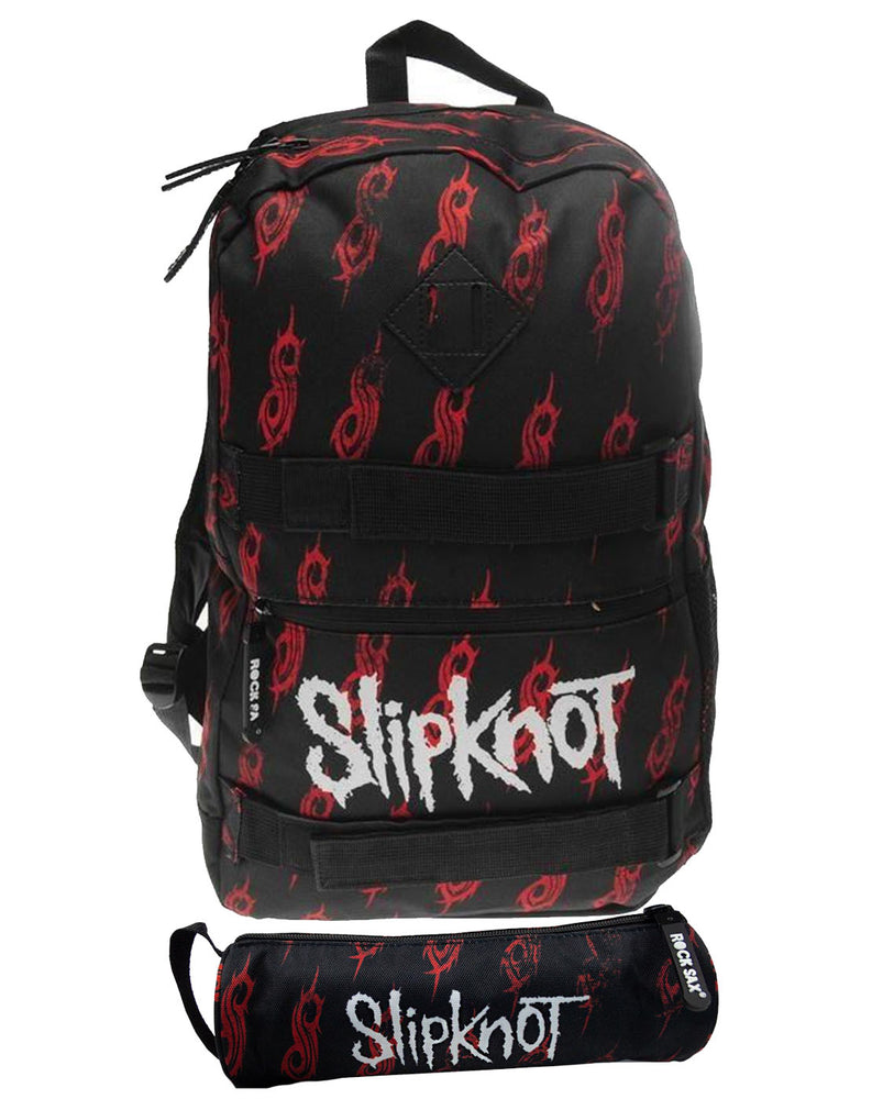 Rock Sax Slipknot Iowa Wait and Bleed Skate Bag and Pencil Case Set