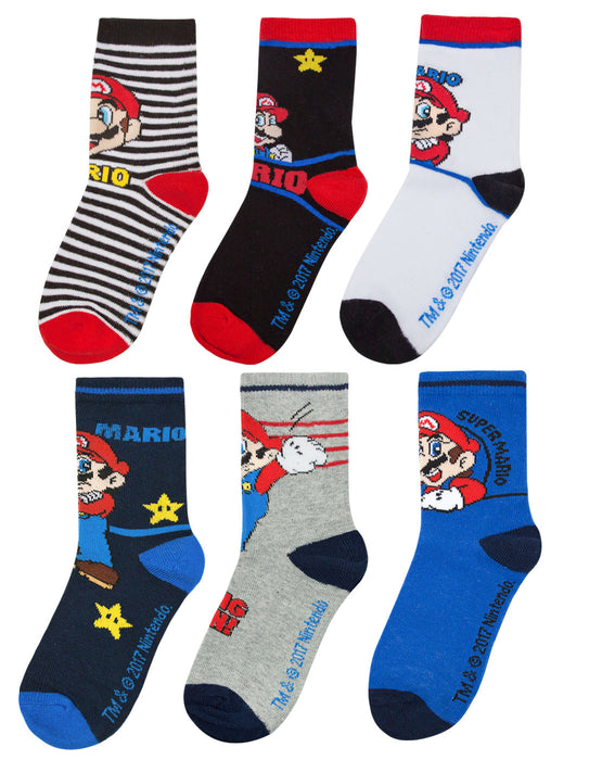 Super Mario Boys Multi-pack Socks Set