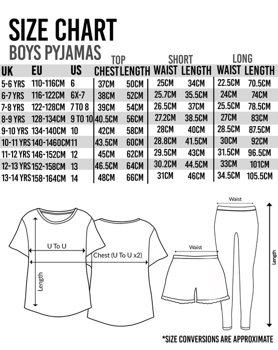 Minecraft Pyjamas Boys Long OR Short Bottom Options Kids Gamer PJs