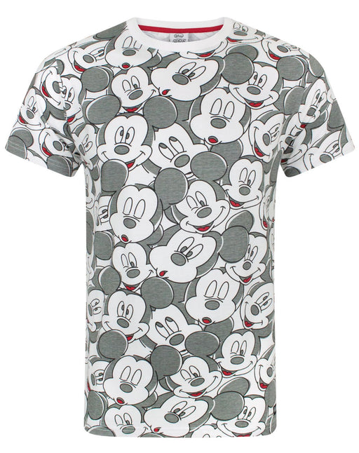 Disney Mickey Mouse Face All Over Print Men's T-Shirt