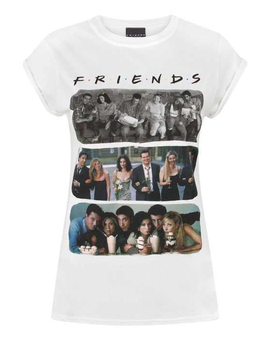 Friends TV Series Central Perk Characters Women's Multi-pack T-Shirts Ladies 2 Pack Tee's