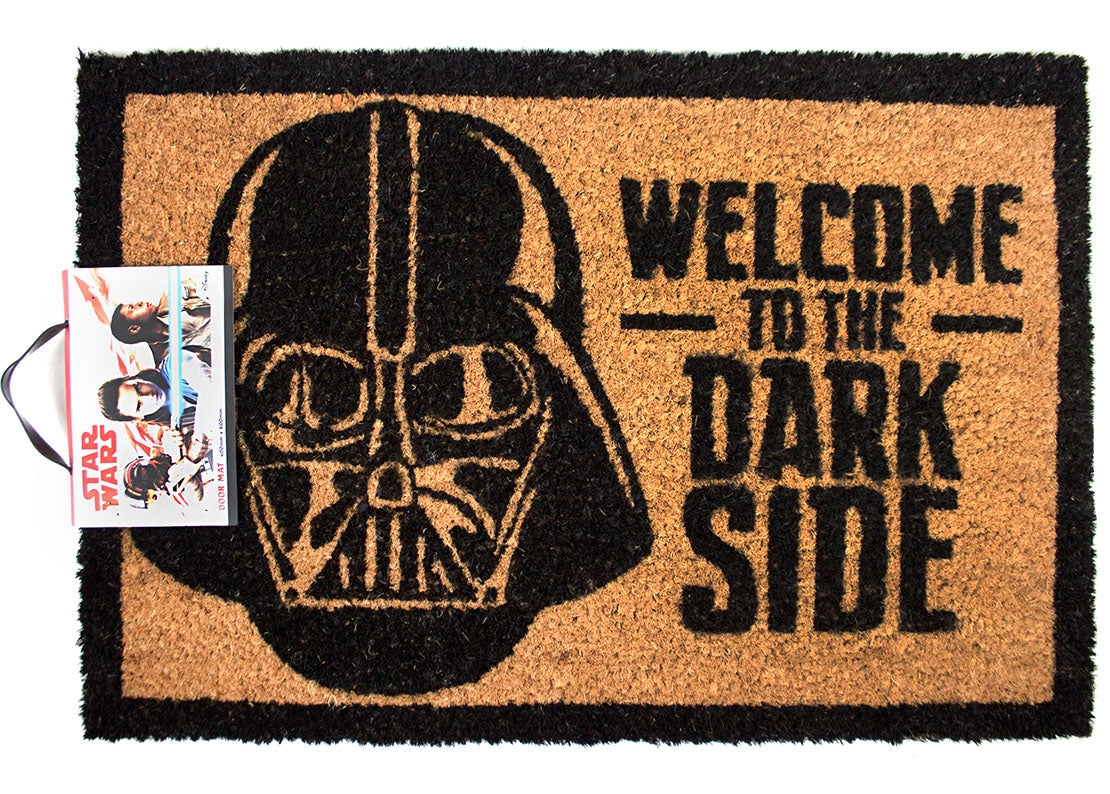  Perfect for Star Wars Episodes and book lovers; this coir doormat features the instantly recognisable character Darth Vader making an awesome addition to fans Star Wars homeware merchandise collections.