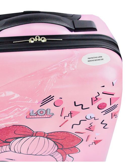 LOL Surprise! Kids Pink Hard Cover Carry on Trolley Suitcase