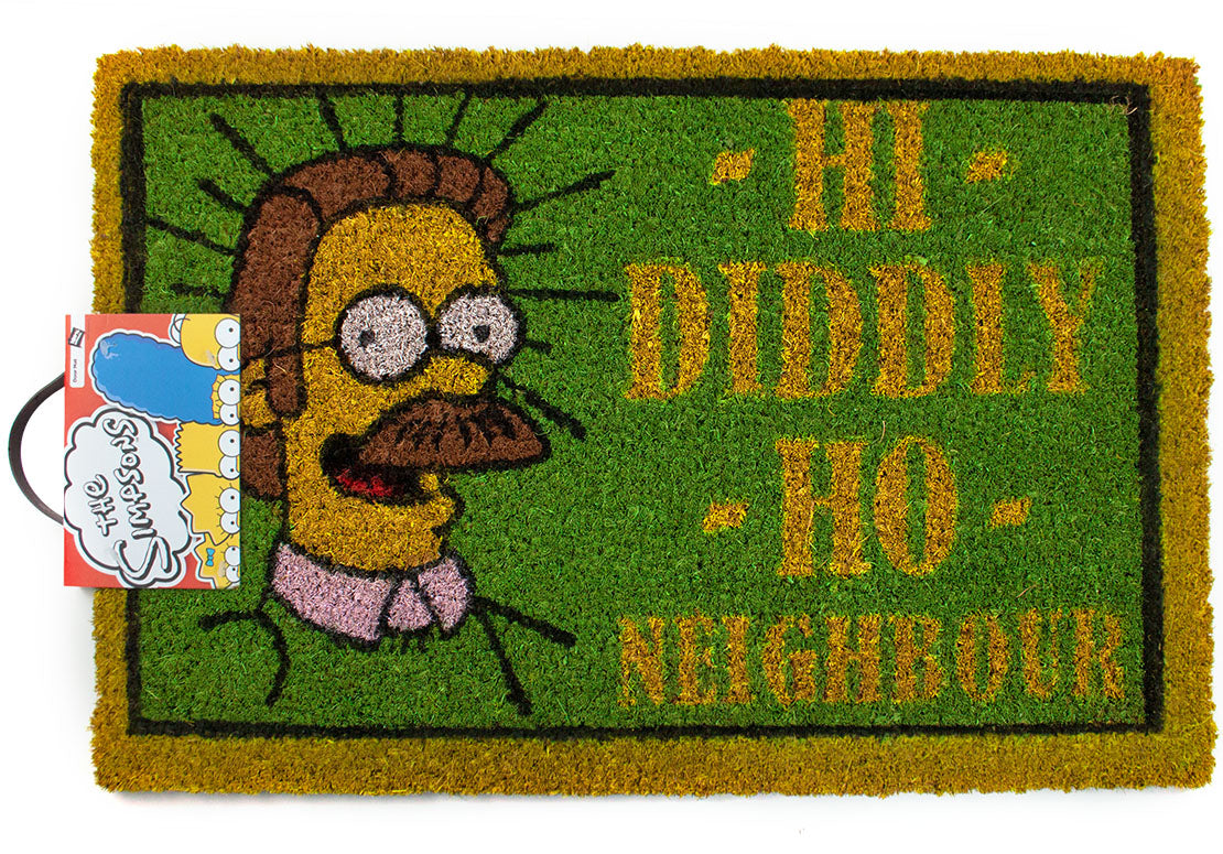 The Simpsons 'Hi Diddly Ho Neighbour' Ned Flanders Door Mat